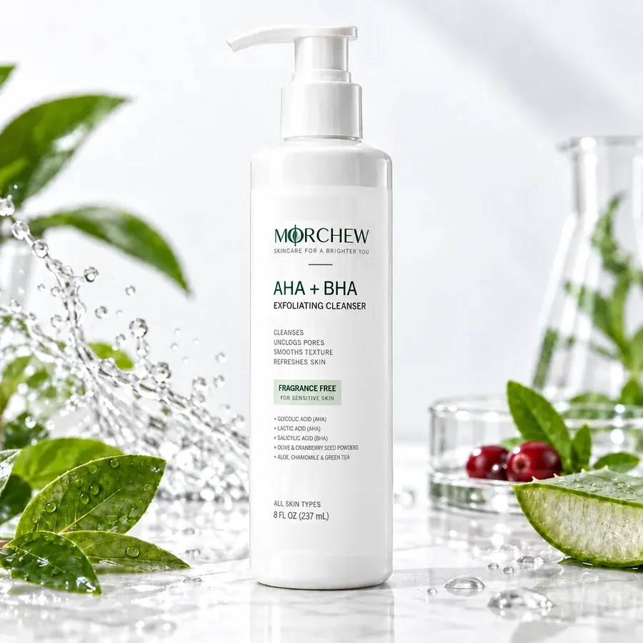 MORCHEW AHA + BHA Exfoliating Cleanser, 8 fl oz